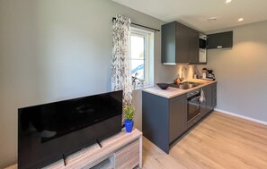 Coffee/tea maker, fridge, microwave, oven - Amazing apartment in Spangereid with WiFi (Lindesnes)