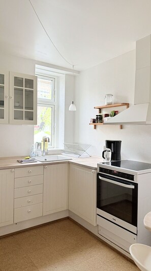 Fridge, oven, stovetop, coffee/tea maker - City Apartment in Frederiksberg with 3 bedrooms sleeps 6 (Frederiksberg)