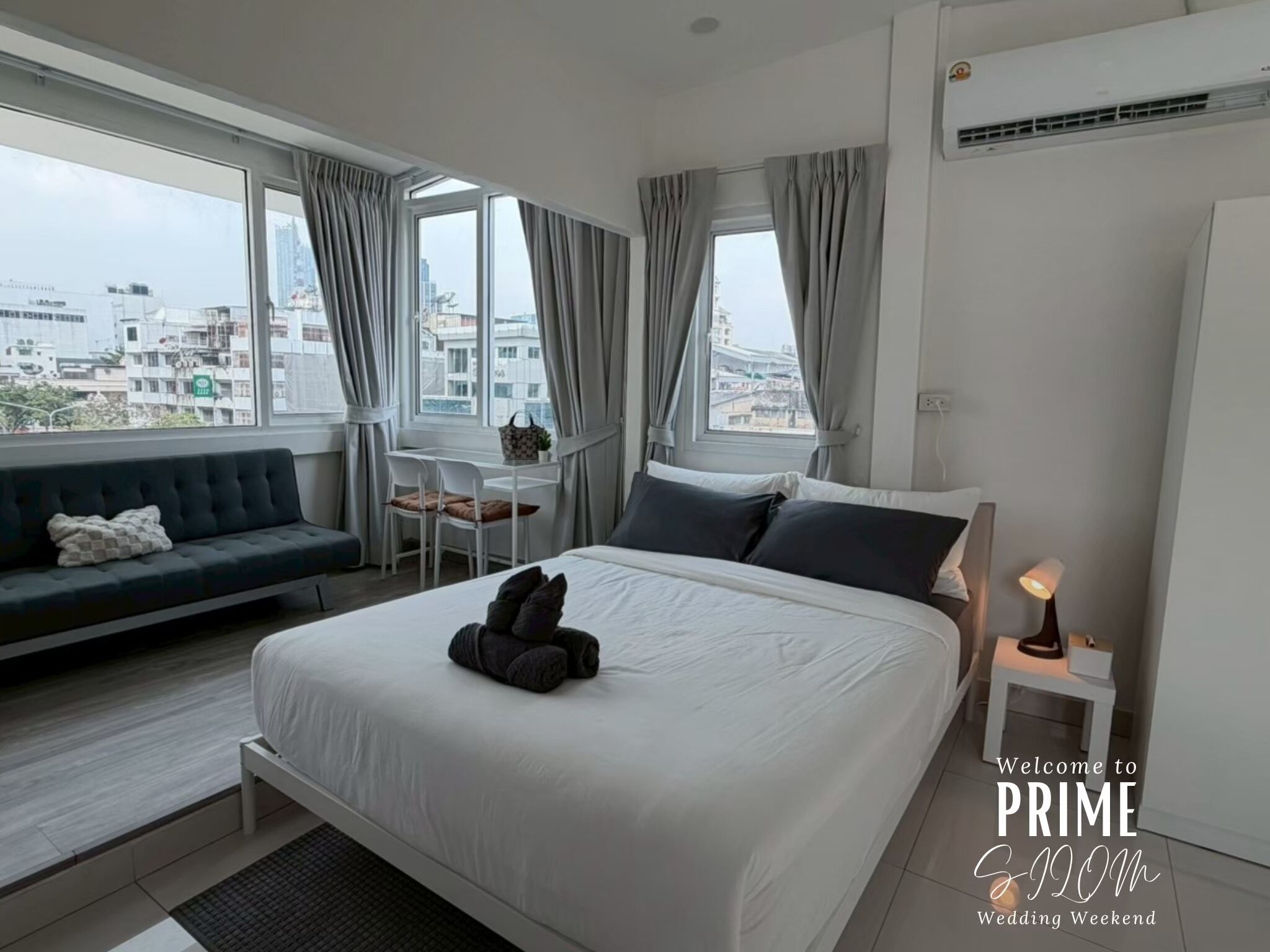 Panoramic Studio, 1 Queen Bed with Sofa bed, City View