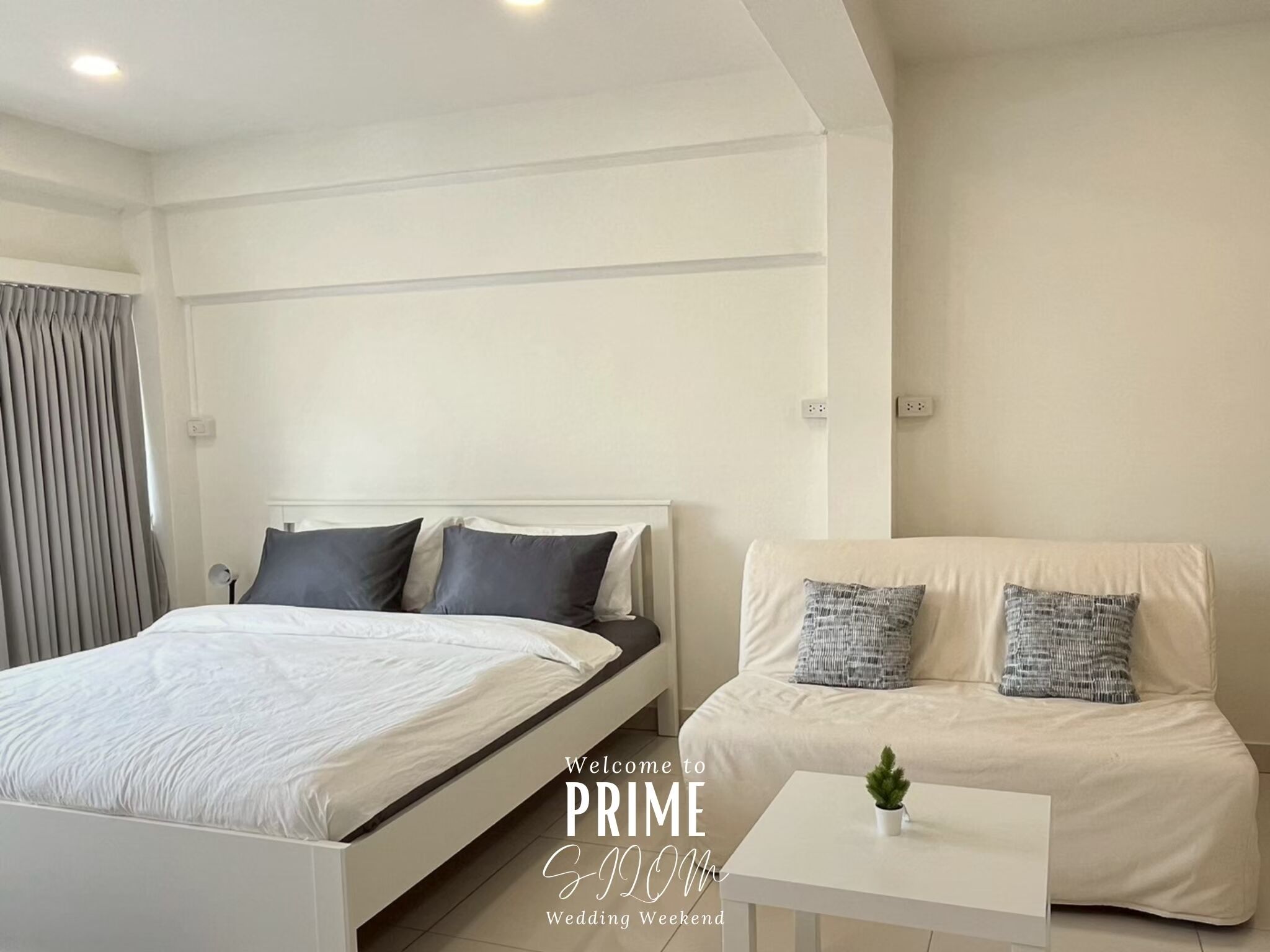 Studio, 1 King Bed with Sofa bed, Non Smoking, City View