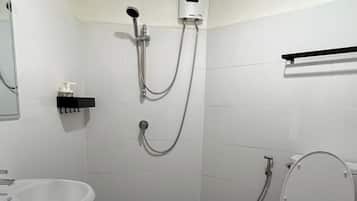 Studio, 1 King Bed with Sofa bed, Non Smoking, City View | Bathroom | Shower, free toiletries, towels, soap
