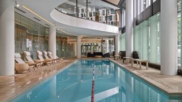 Indoor pool, a heated pool