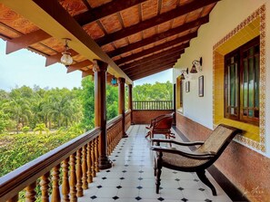 Deluxe Double Room, Non Smoking | Terrace/patio - Balkatmane Heritage Spa Resort Udupi (Kundapur)