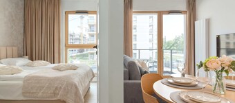 Comfortable Apartment in Gdańsk with Balcony | Parking | Gym