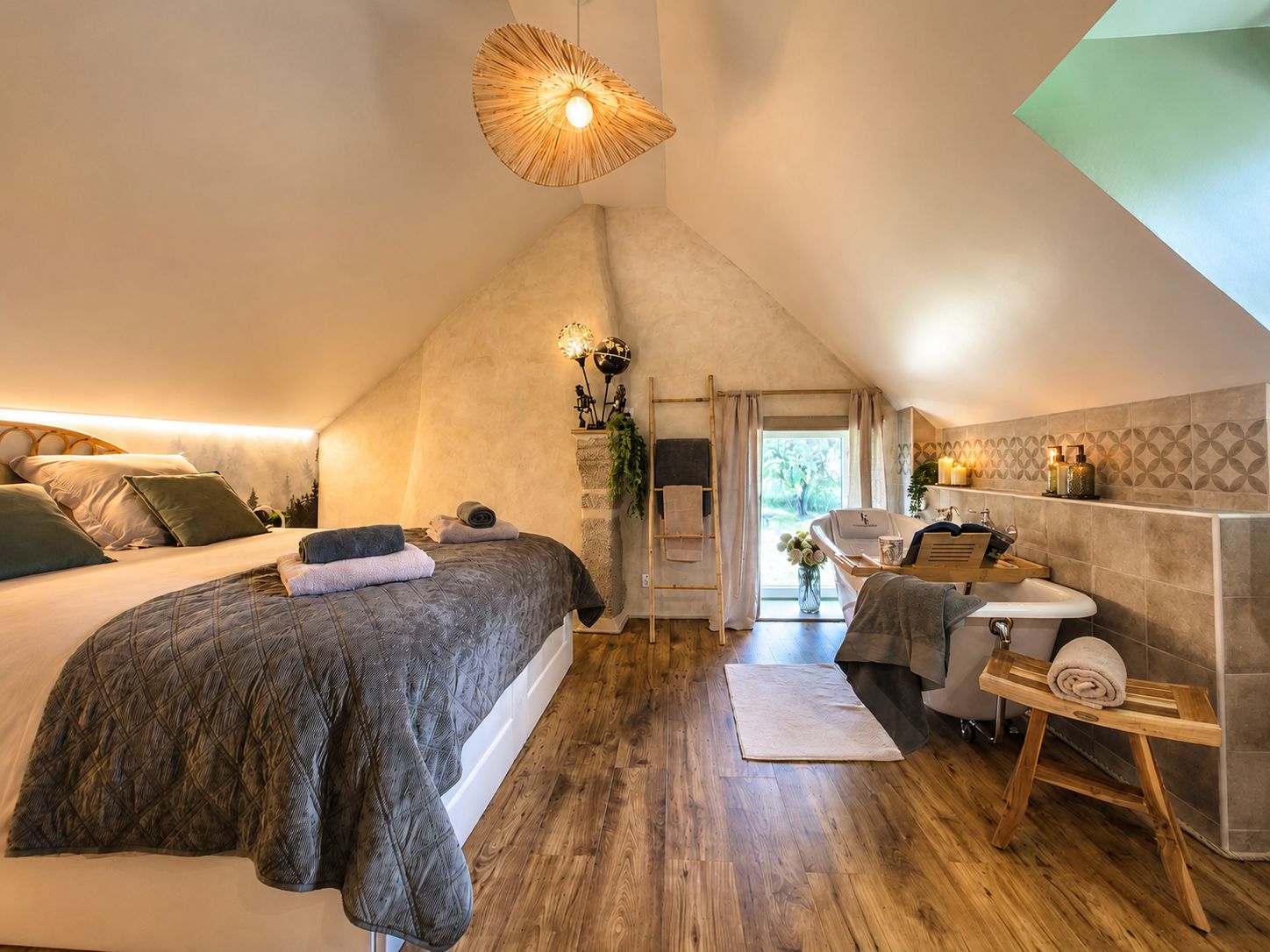 1 slaapkamer, een bureau, een strijkplank/strijkijzer, gratis wifi