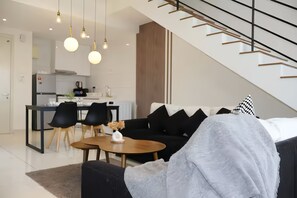 Superior Duplex, City View | Living area | 43-inch LED TV with digital channels - Arte Mont Kiara by Kuala Lumpur (Kuala Lumpur)