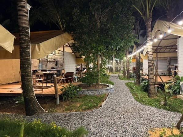 Deluxe Tent, Balcony, Beach View | Outdoor dining - Canopy Villa Cay Sao (Phu Quoc)