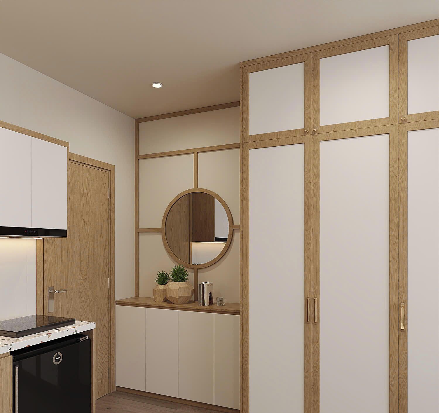 Quarto luxo | Cozinha privada | Talheres/pratos/utensílios de cozinha, mesas de jantar