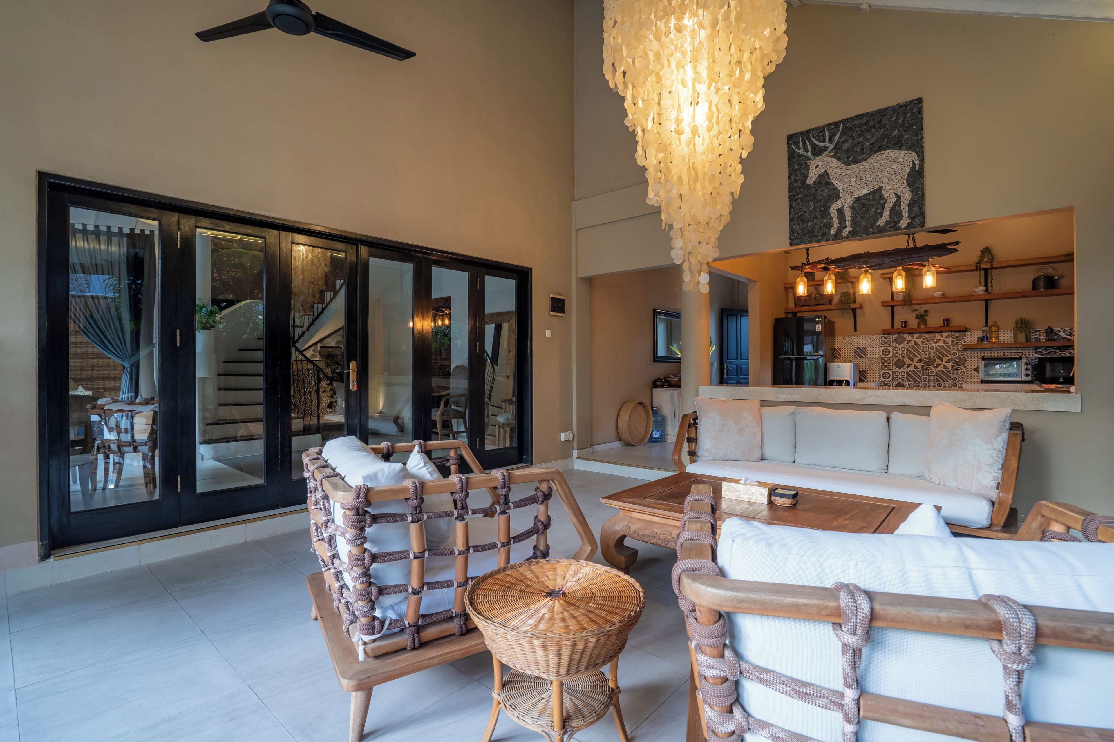 Villa | Living room | 32-inch Smart TV with digital channels