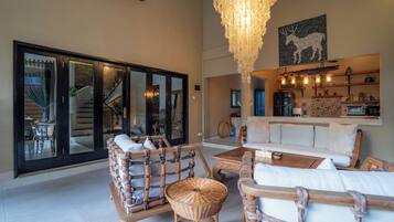 Villa | Living room | 32-inch Smart TV with digital channels