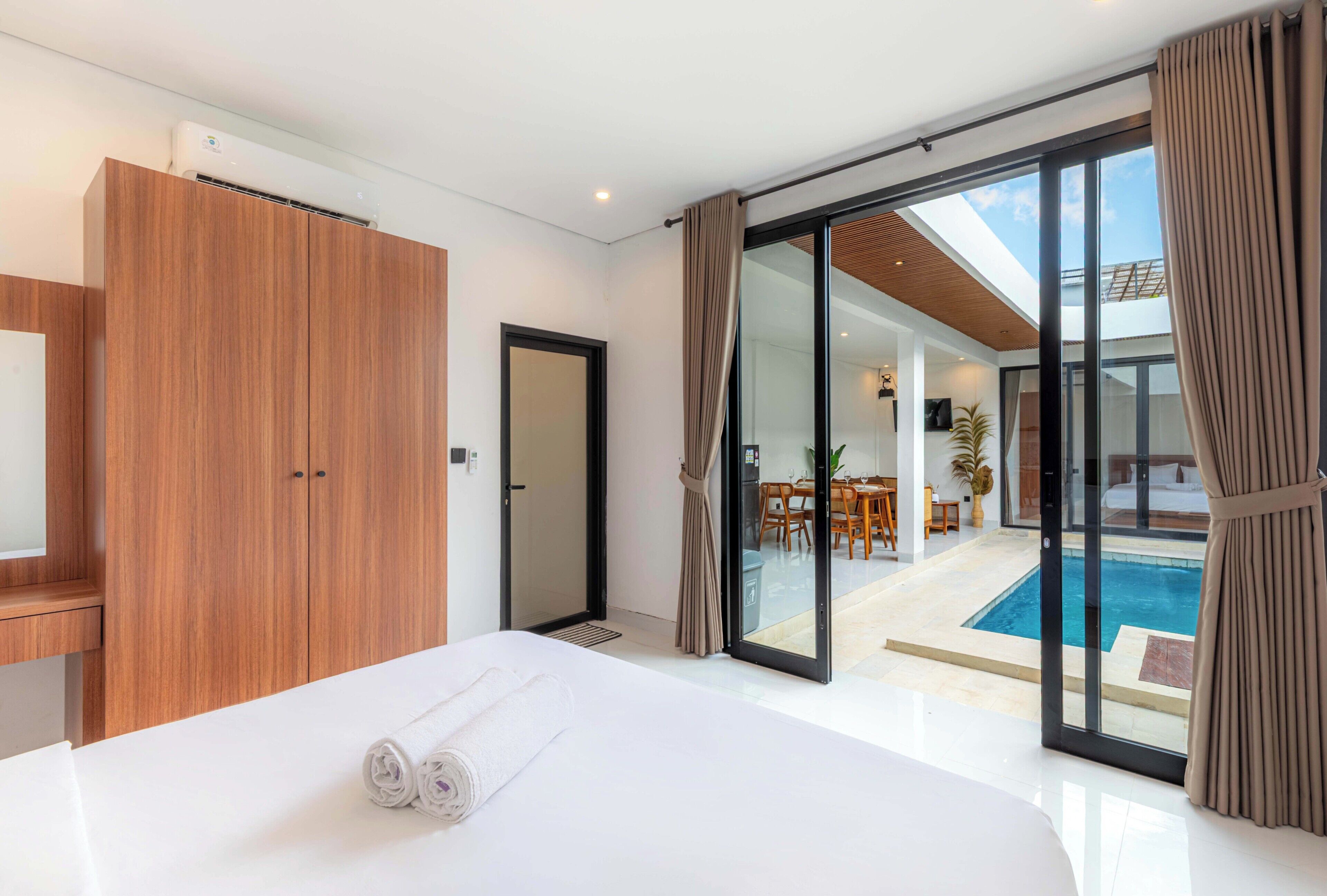 Villa, 2 slaapkamers, privézwembad | Een bureau, gratis wifi