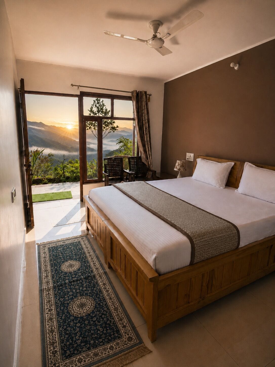 Double Room, Balcony, Mountain View