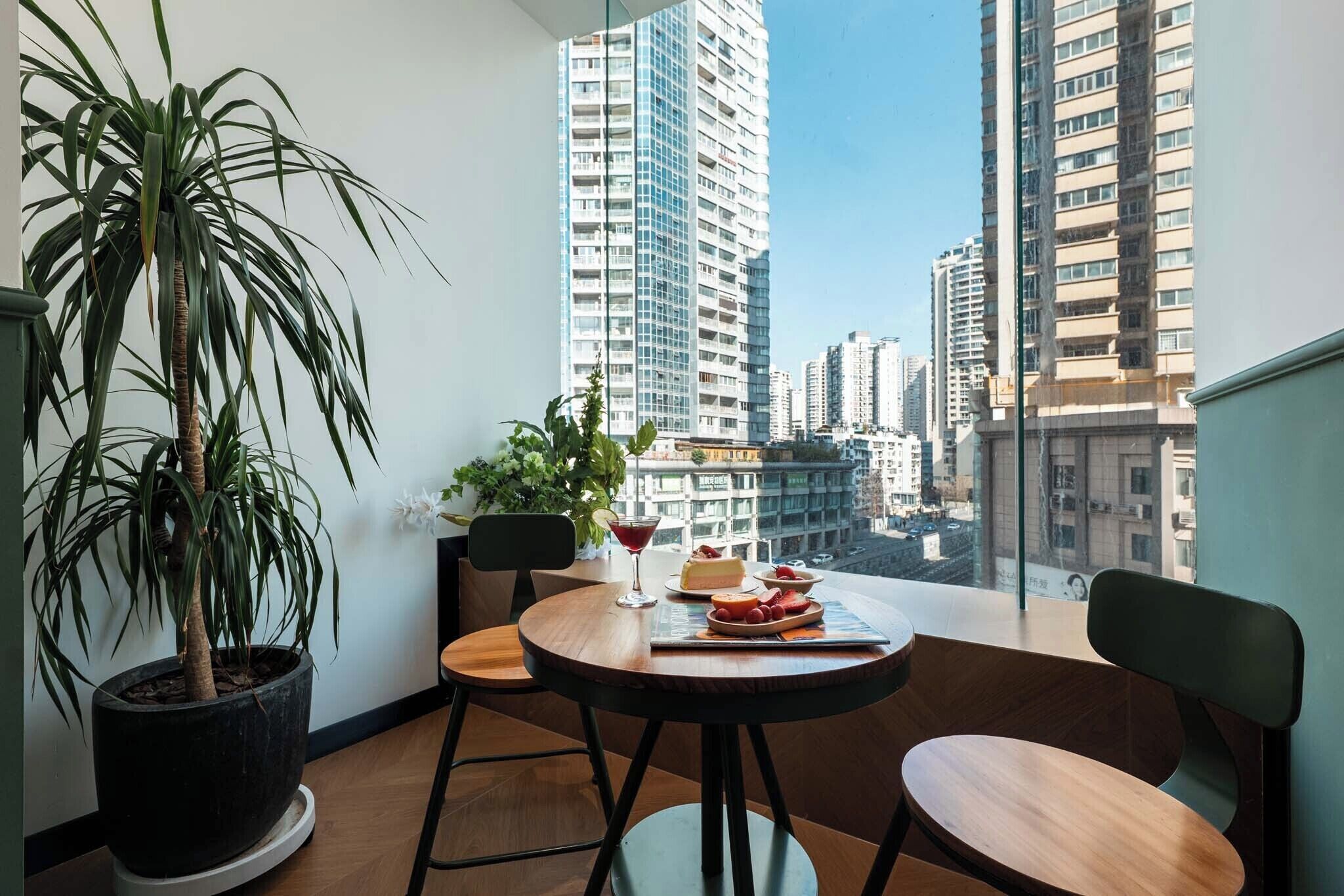 Classic Twin Room, City View | View from room
