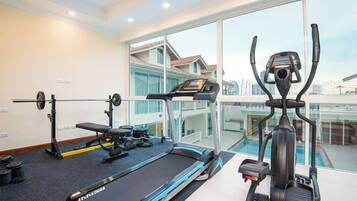 Vila, 3 kamar tidur, patio | Studio fitness