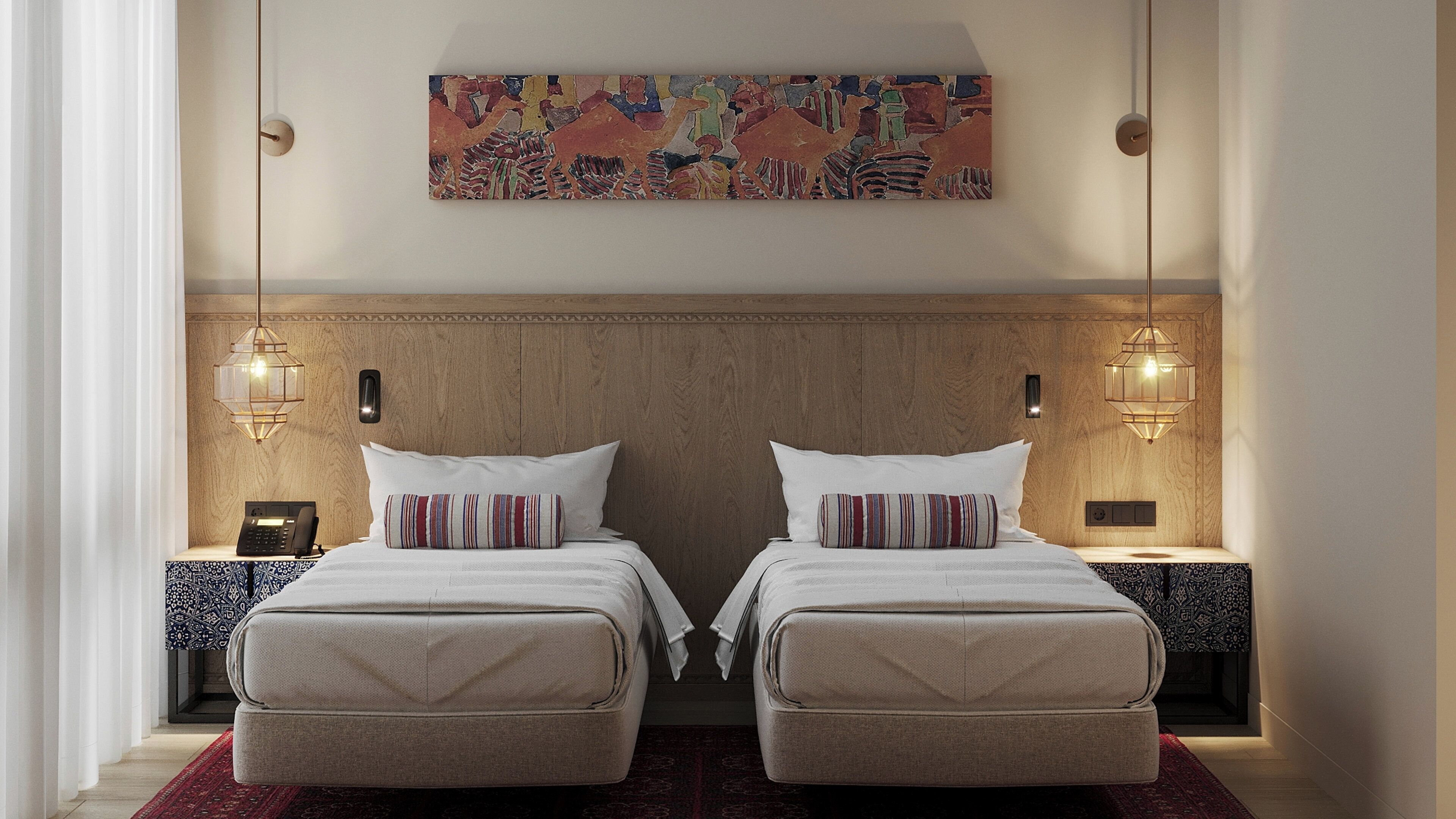 Quarto premium, 2 camas de solteiro