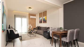 Apartment, Balkon, Meerblick | Innenbereich