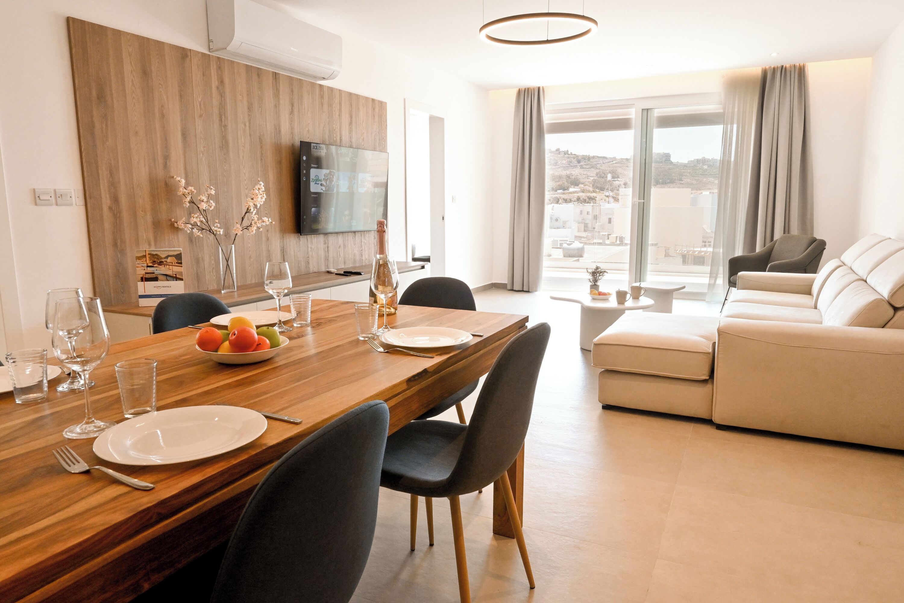 Living and dining room