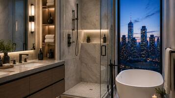 Appartamento, vista città | Bagno