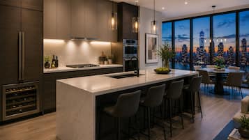 Apartment, City View | Dapur peribadi