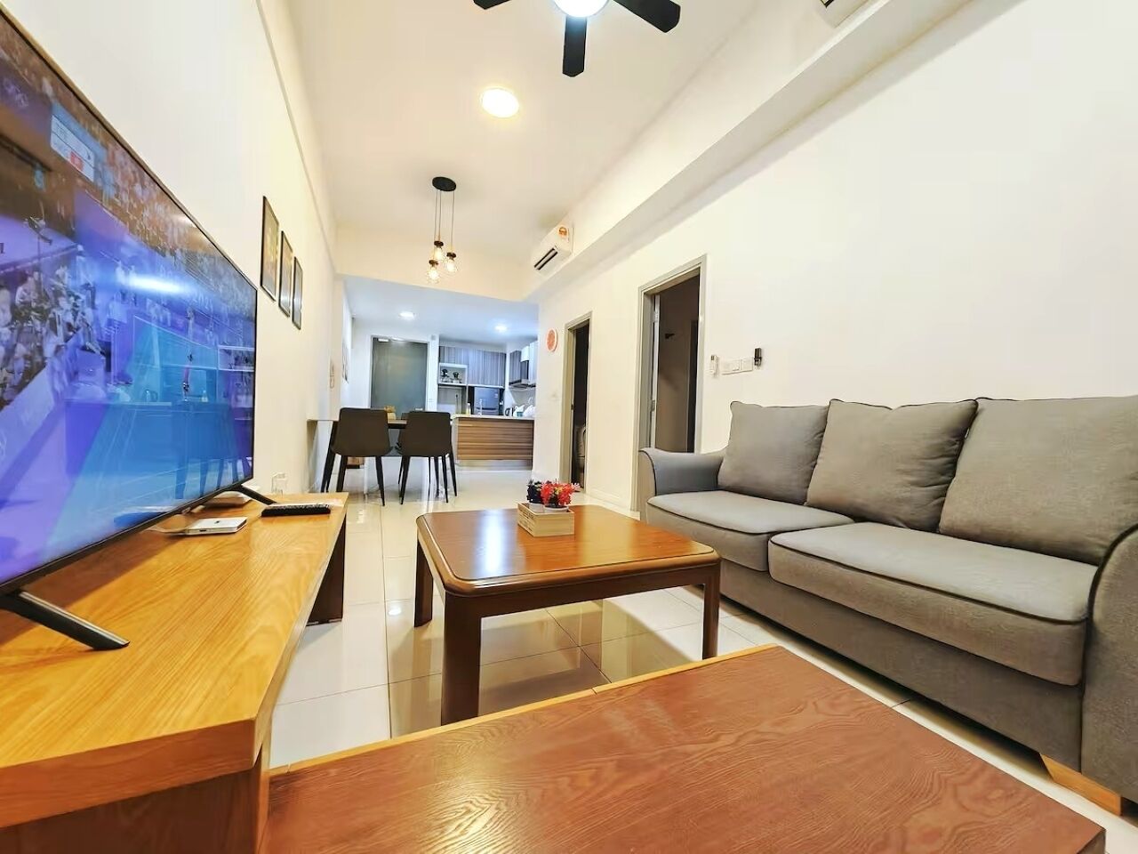 Appartement, 2 chambres, vue sur la ville | Aire de séjour