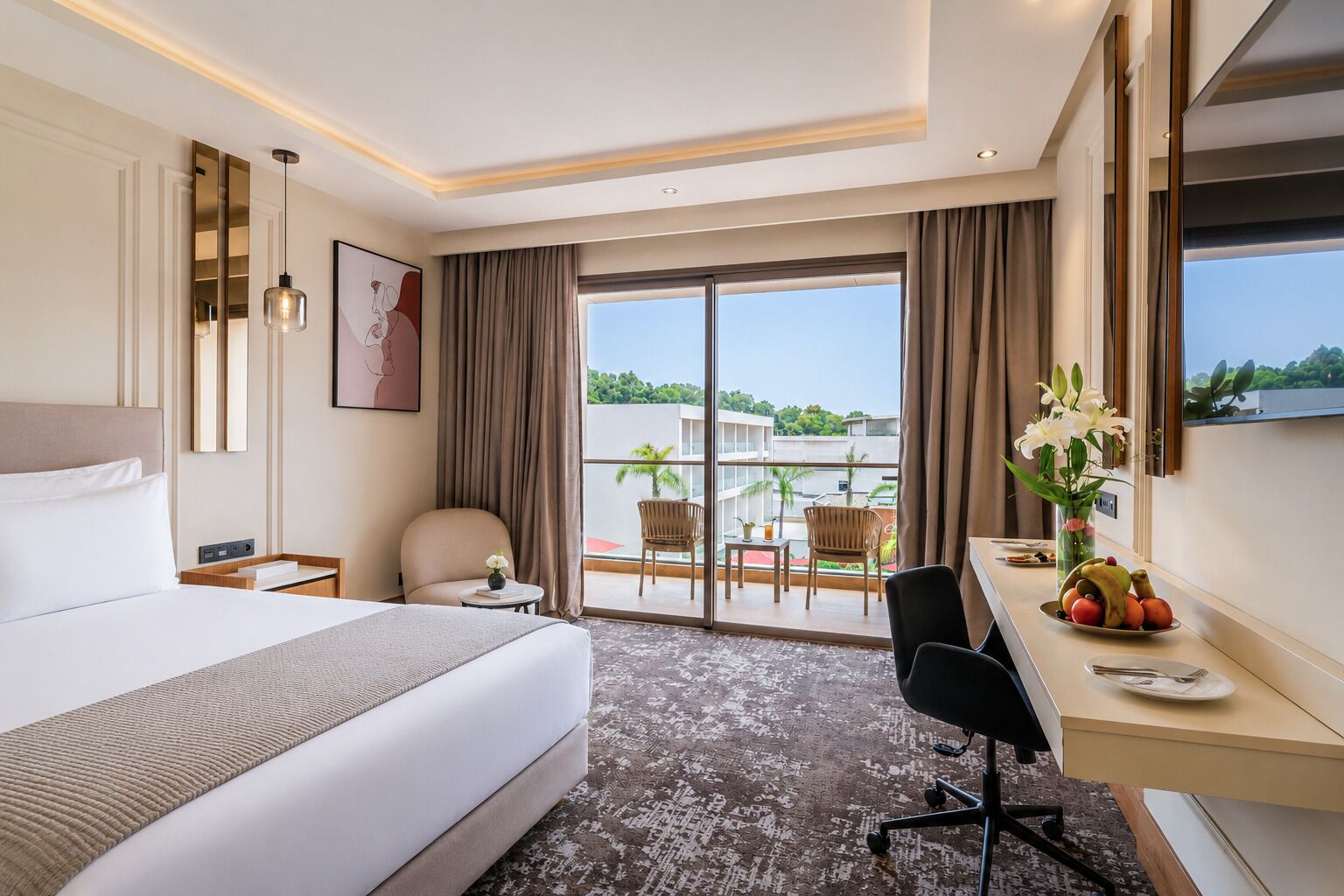 Premium Double Room, Balcony, Pool View