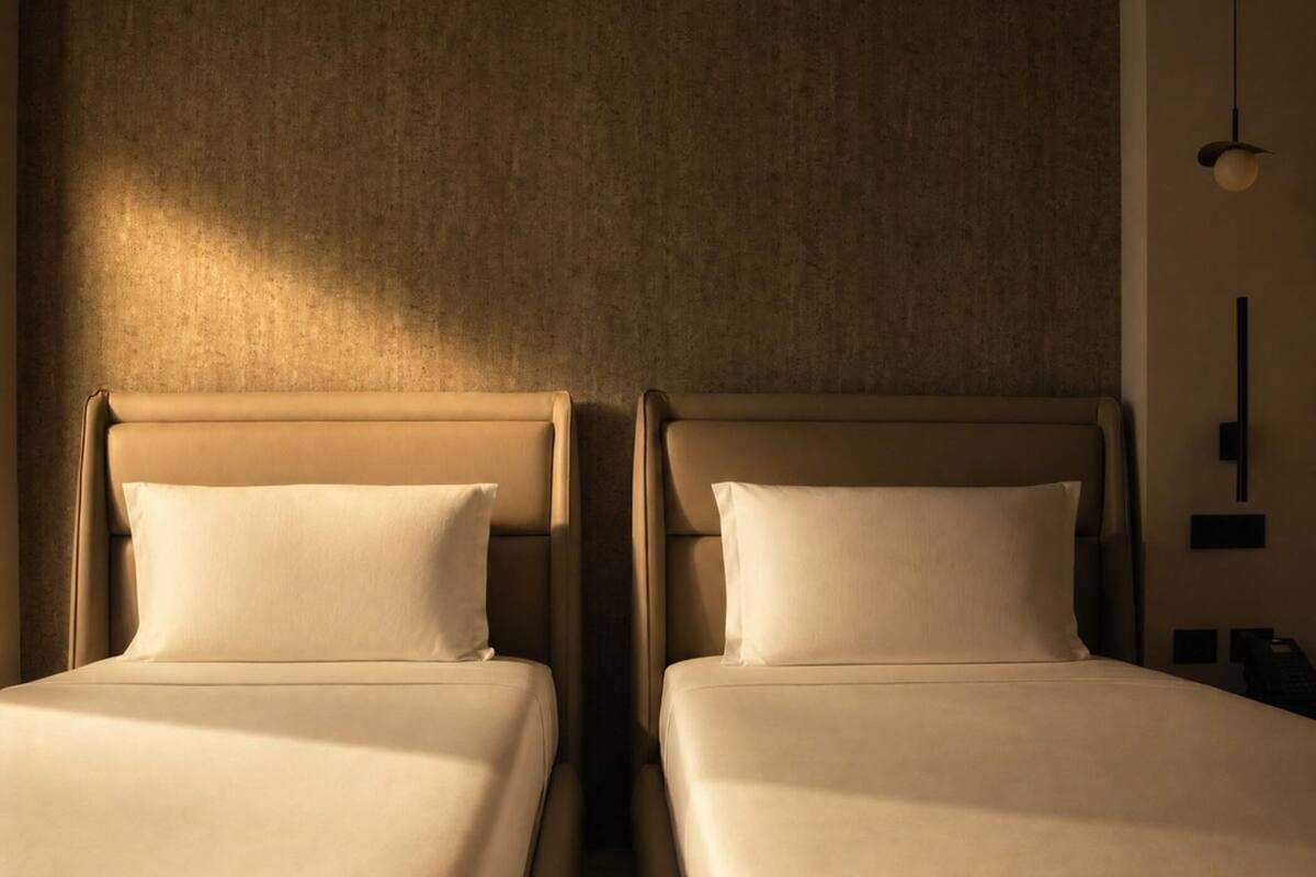 Superior Twin Room, Garden View | Minibar, laptop workspace, WiFi (free), bed sheets