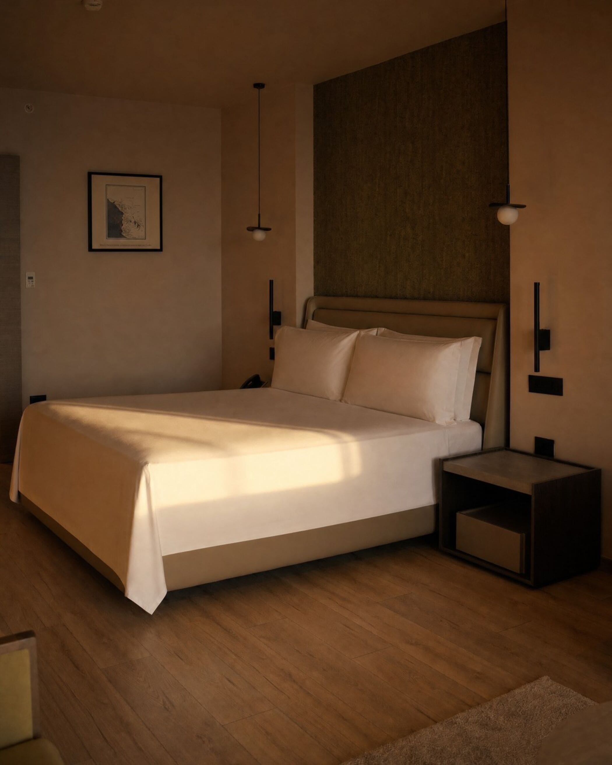 Minibar, laptop workspace, free WiFi, bed sheets