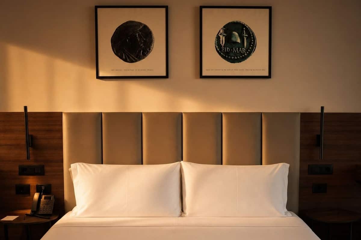 Deluxe Room, Sea View | Minibar, laptop workspace, WiFi (free), bed sheets