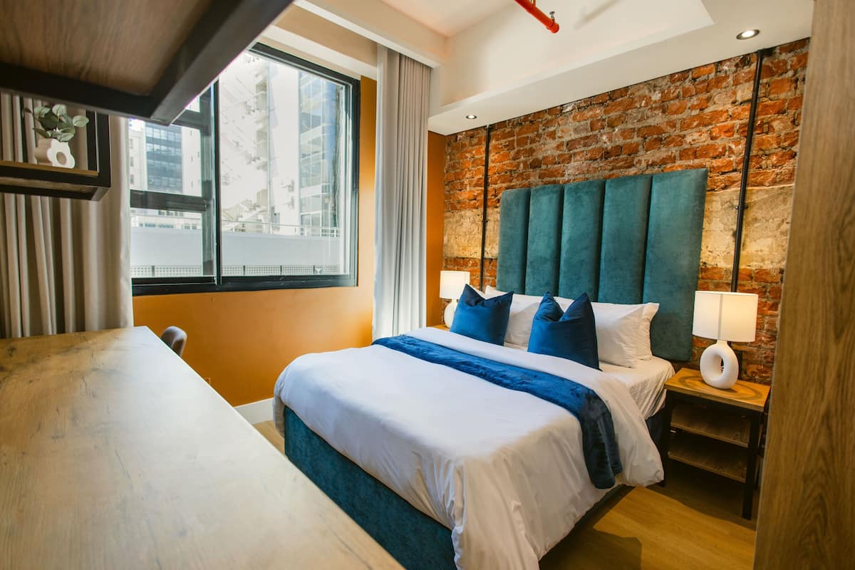 In-room safe, desk, laptop workspace, blackout curtains