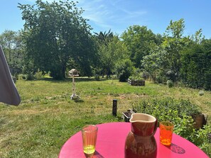 Outdoor dining - Vrbo Property (Garchy)