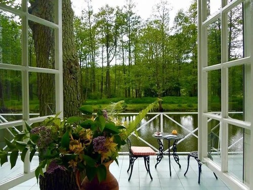 Picturesque house by the river