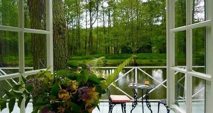 Picturesque house by the river