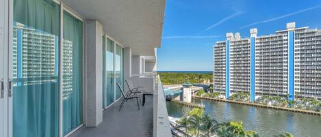 Classic Condo, Balcony, Ocean View | Property grounds