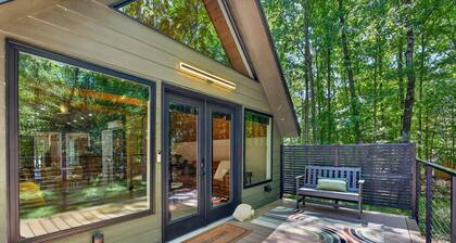 Wooded Mid‑Century Escape w Fire Pit, Lake Access, Boat Parking