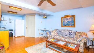 Fireplace, DVD player
