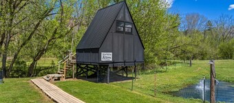 Cozy A-Frame Retreat with Creekside Hammock Getaway in Newport, Tennessee