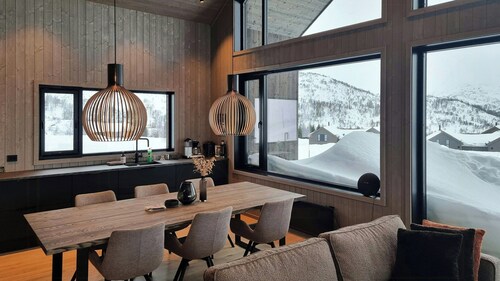 Modern cabin with ski-in/ski-out in Sirdal