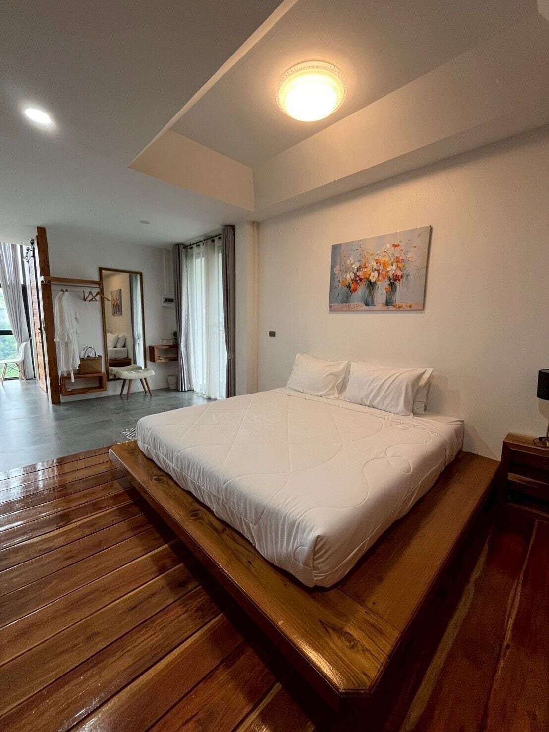 ห้องแฟมิลี่, ปลอดบุหรี่, วิวภูเขา | Wi-Fi ฟรี, ผ้าปูที่นอน