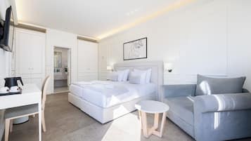 Doppel- oder Zweibettzimmer, Balkon | Bettwäsche aus ägyptischer Baumwolle, hochwertige Bettwaren