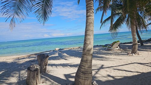 Pet-Friendly Beachfront House, Private Beach, Pool & Snorkeling, near Mahahual