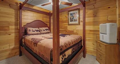 Wheels & Reels 5 bedroom 4 bath cabin on the Caney Fork River in Cullowhee, NC