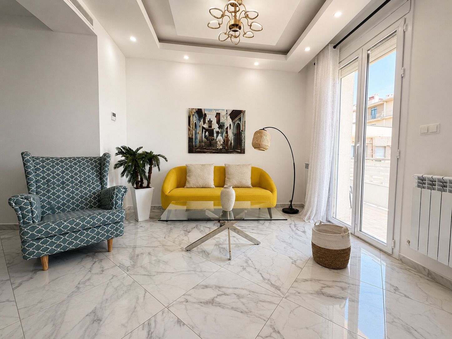 Departamento, balcón | Área de sala de estar