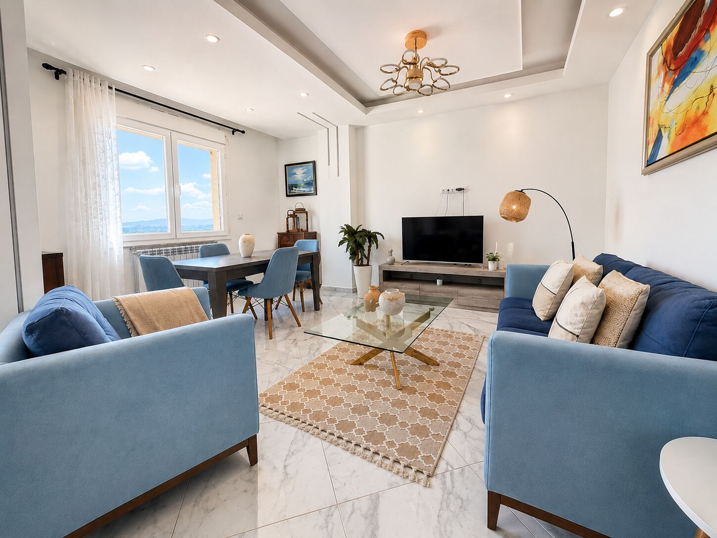 Apartment, Balcony | Living area