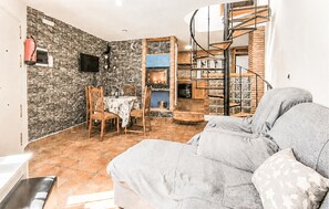 Fernseher, Kamin