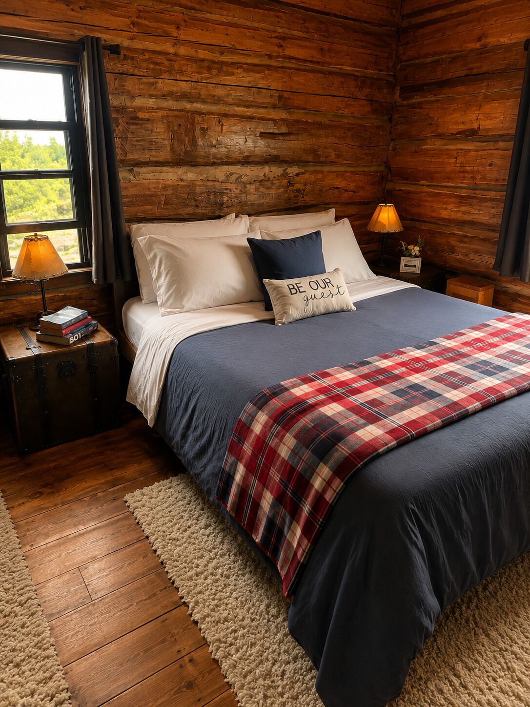 Chalet rustique, 1 chambre, vue sur le fleuve | Rideaux d’obscurcissement, fer et planche à repasser