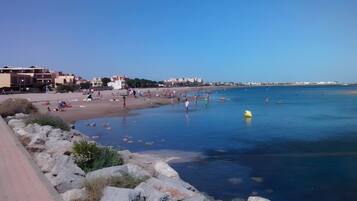 En la playa
