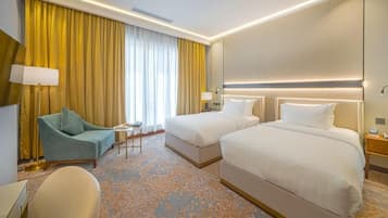 Standard Twin Room, City View | In-room safe, soundproofing, iron/ironing board, free WiFi