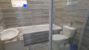 Comfort Cottage, Patio, Beach View | Bathroom - BayView Guest House  (Jeffreys Bay)