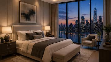 Apartamento, vista para a cidade | Ferros/tábuas de passar roupa, Wi-Fi de cortesia