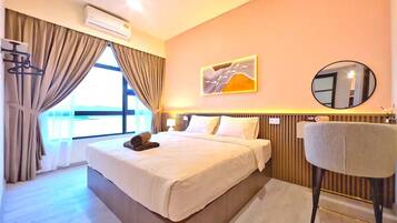 Apartment, 2 Bedrooms, City View | Iron/ironing board, free WiFi